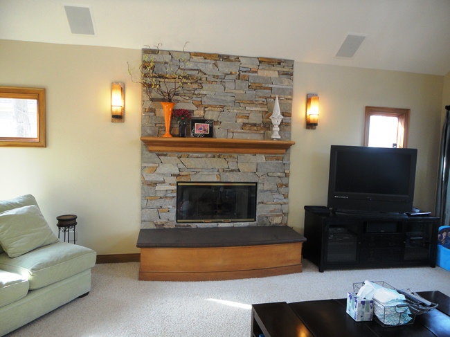 <b>AFTER</b> - Fireplace Remodel